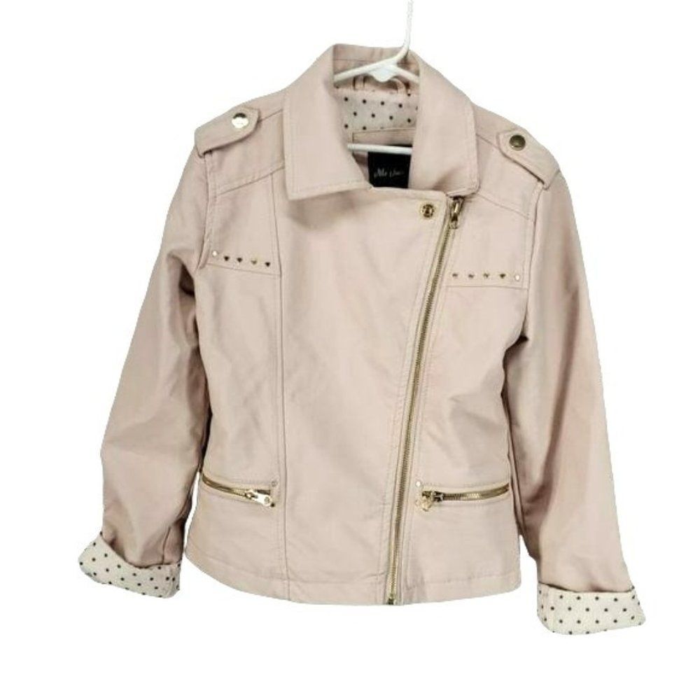 Me Jane Side Zip Studded Motorcycle sz 10‎ Jacket